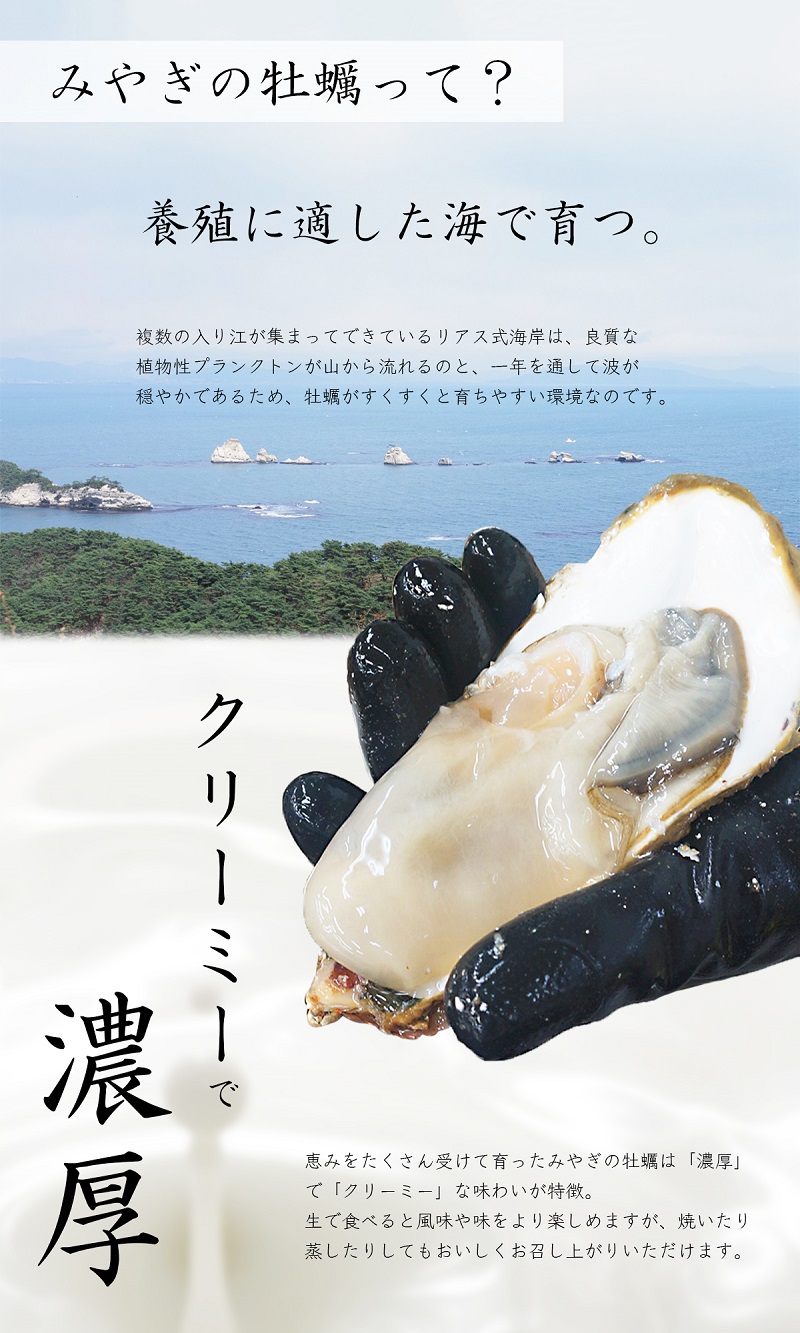 みやぎの牡蠣の特徴